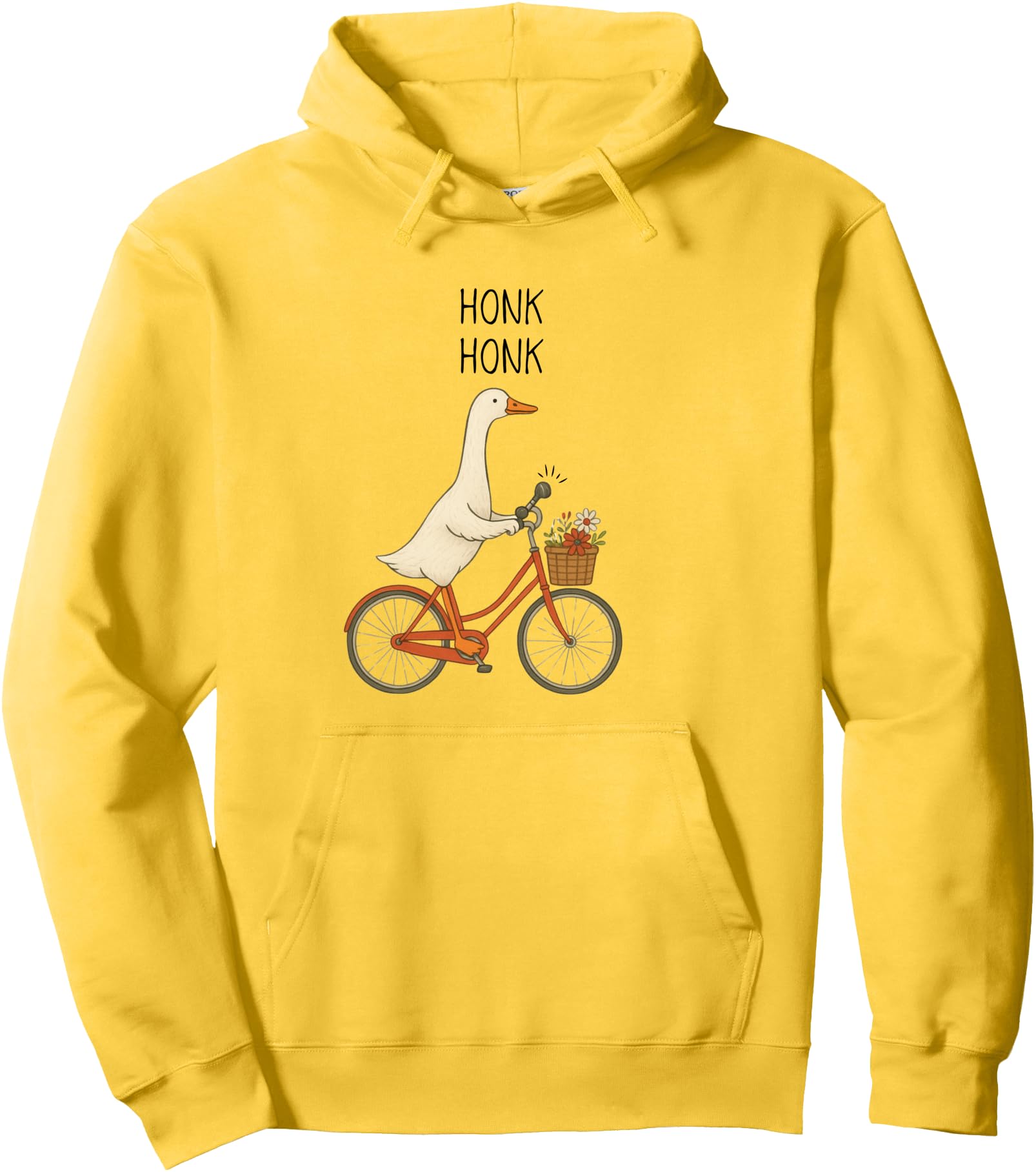 Goose Bicycle Design for Bicycle Riders Pullover Hoodie