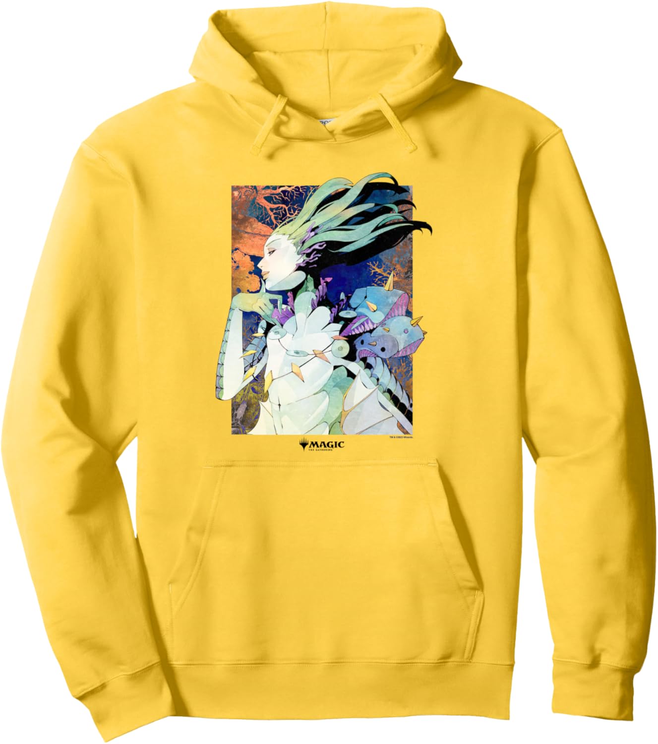 Magic: The Gathering Merfolk Wizard Tempest Harvester Poster Pullover Hoodie