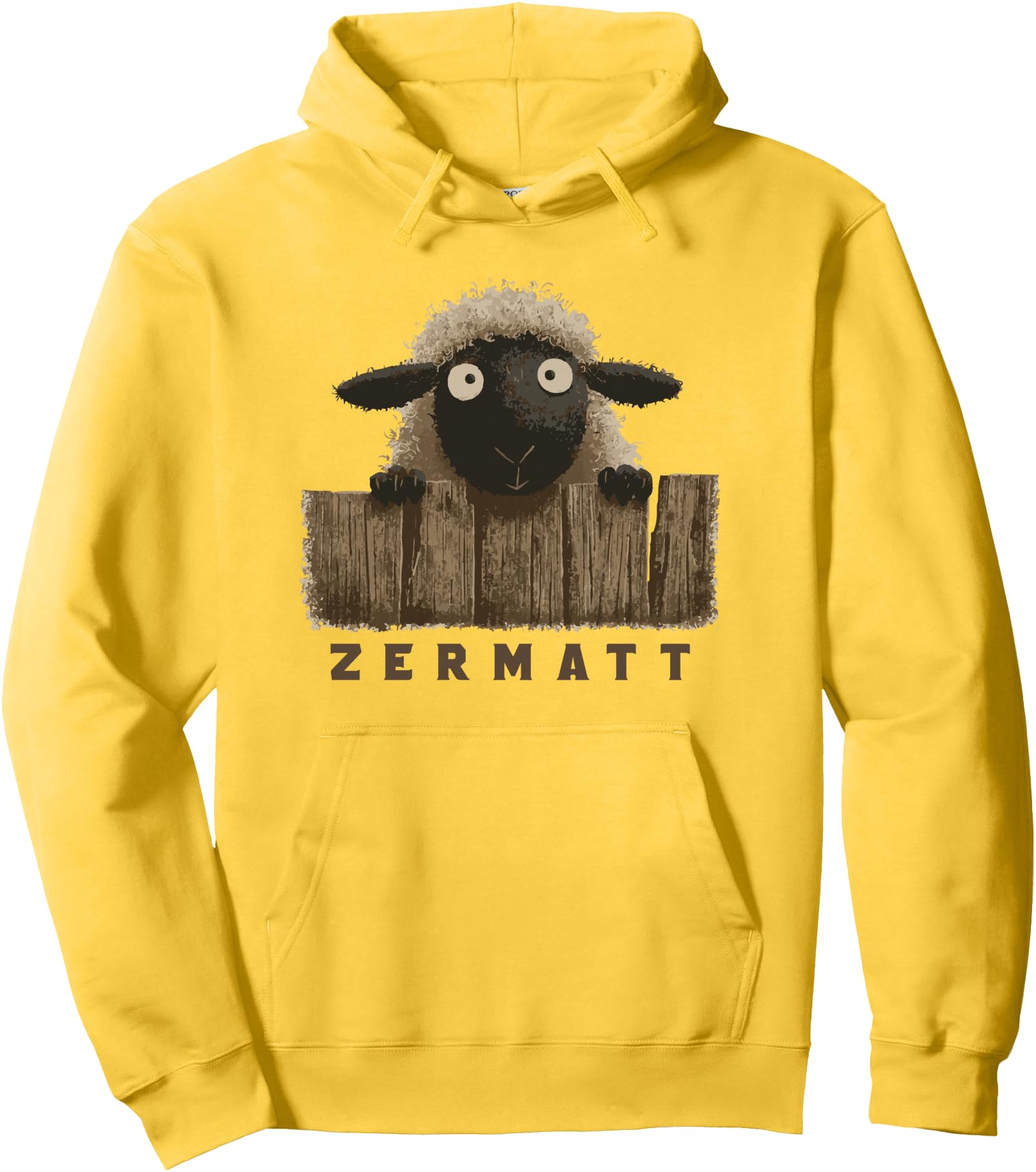 Zermatt Blacknose Sheep Cute Zermatt Switzerland Souvenir Pullover Hoodie