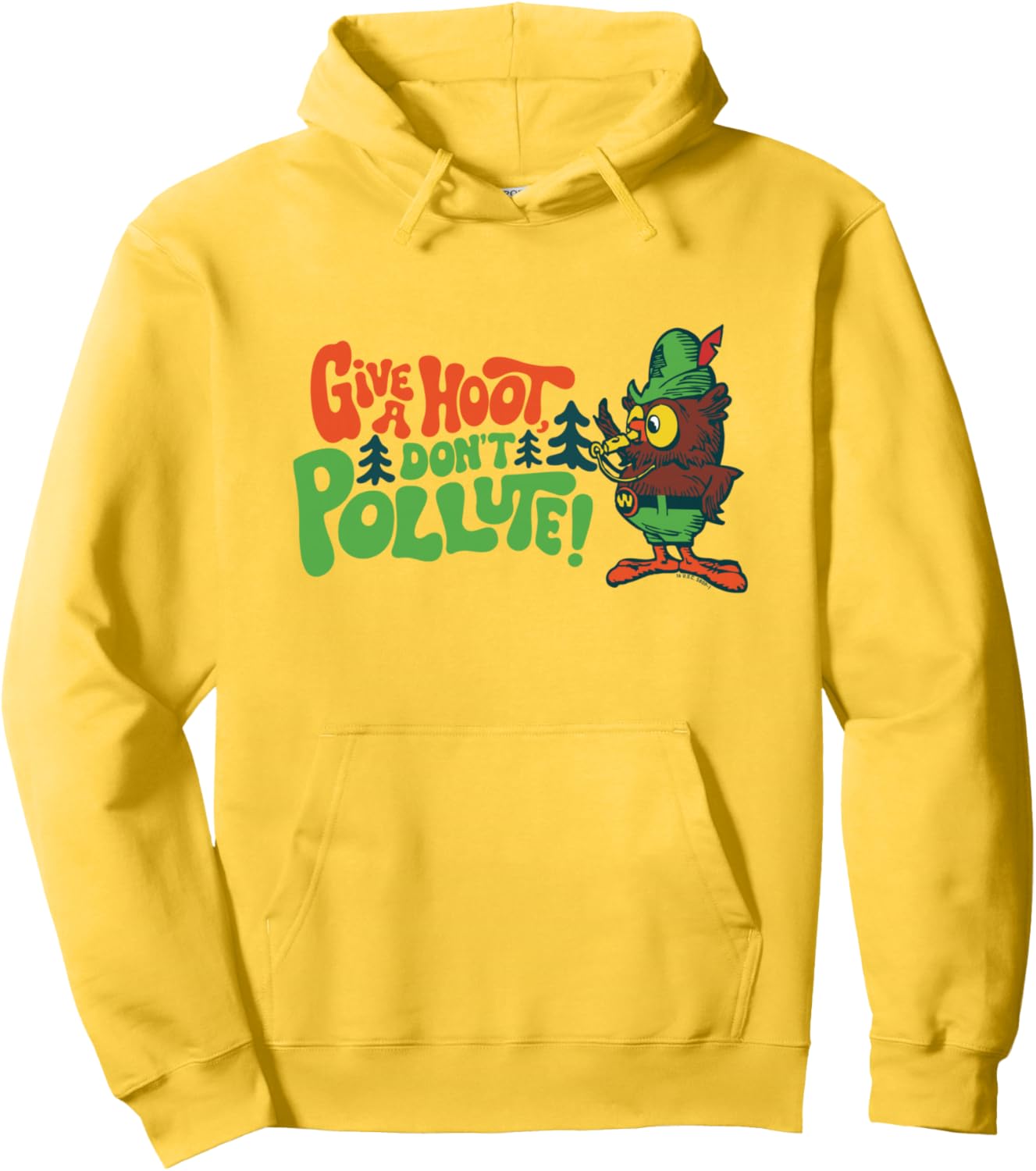 Woodsy Owl Give A Hoot Don't Pollute Classic Conservation Pullover Hoodie