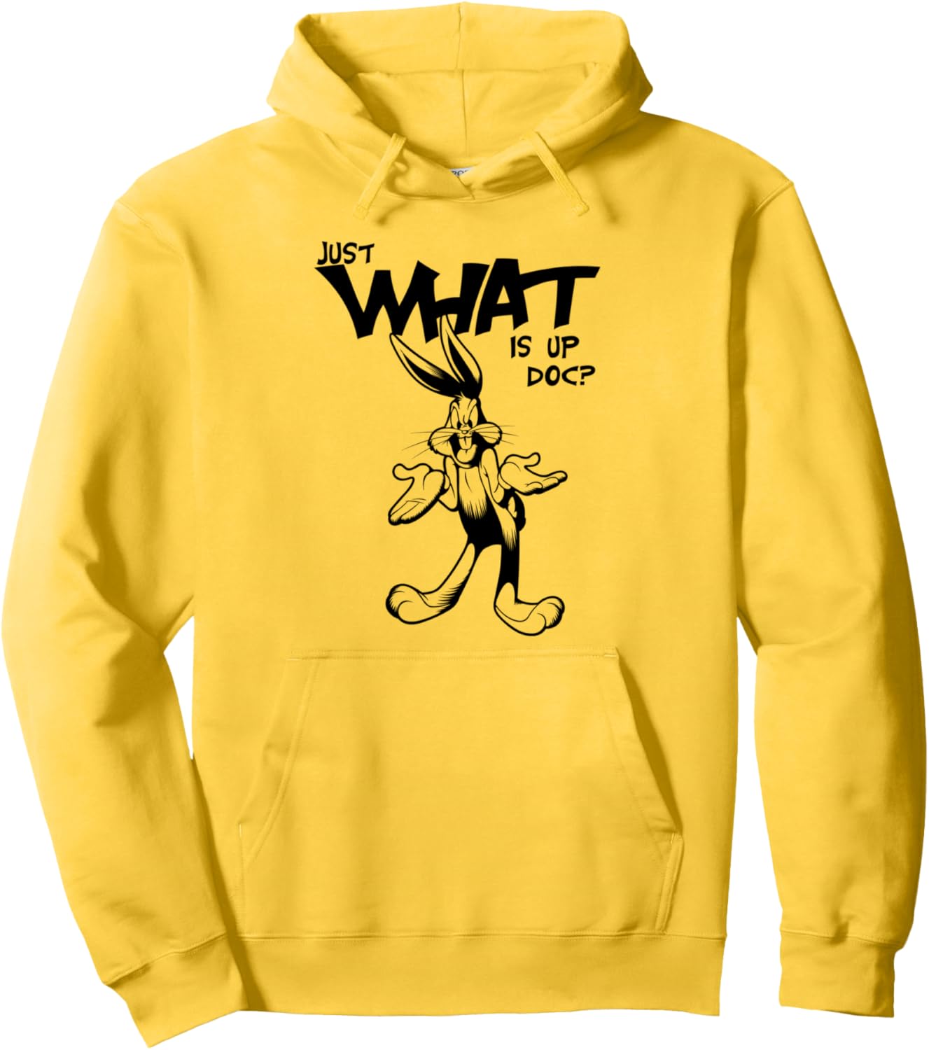 Bugs Bunny Line Whats Up Doc Light Pullover Hoodie