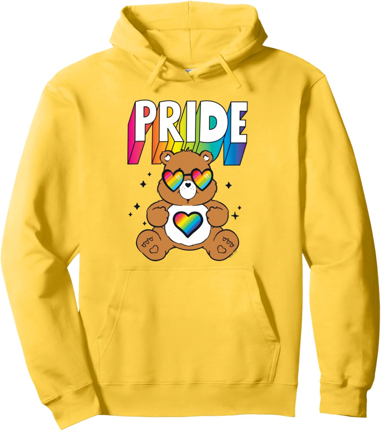 Care Bears Rainbow Pride Tenderheart Bear Cute Cartoon Pullover Hoodie