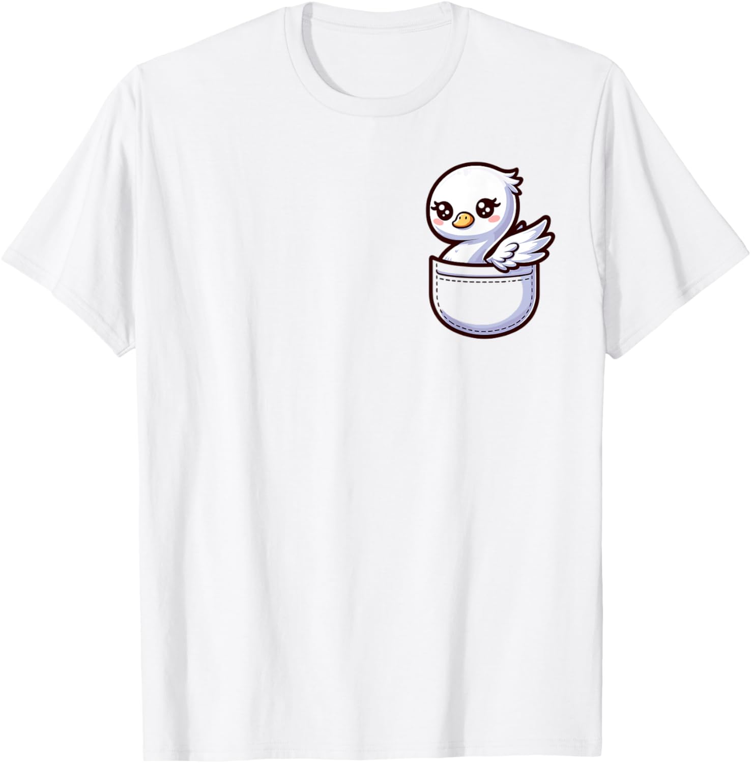 Adorable Cute Chibi Japanese Pocket Kawaii Swan