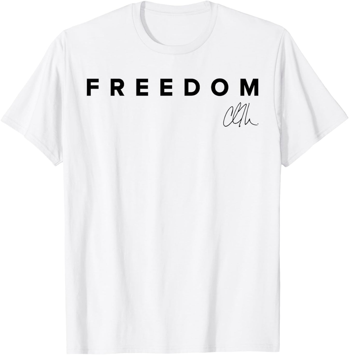 White Freedom Shirt for Men Women