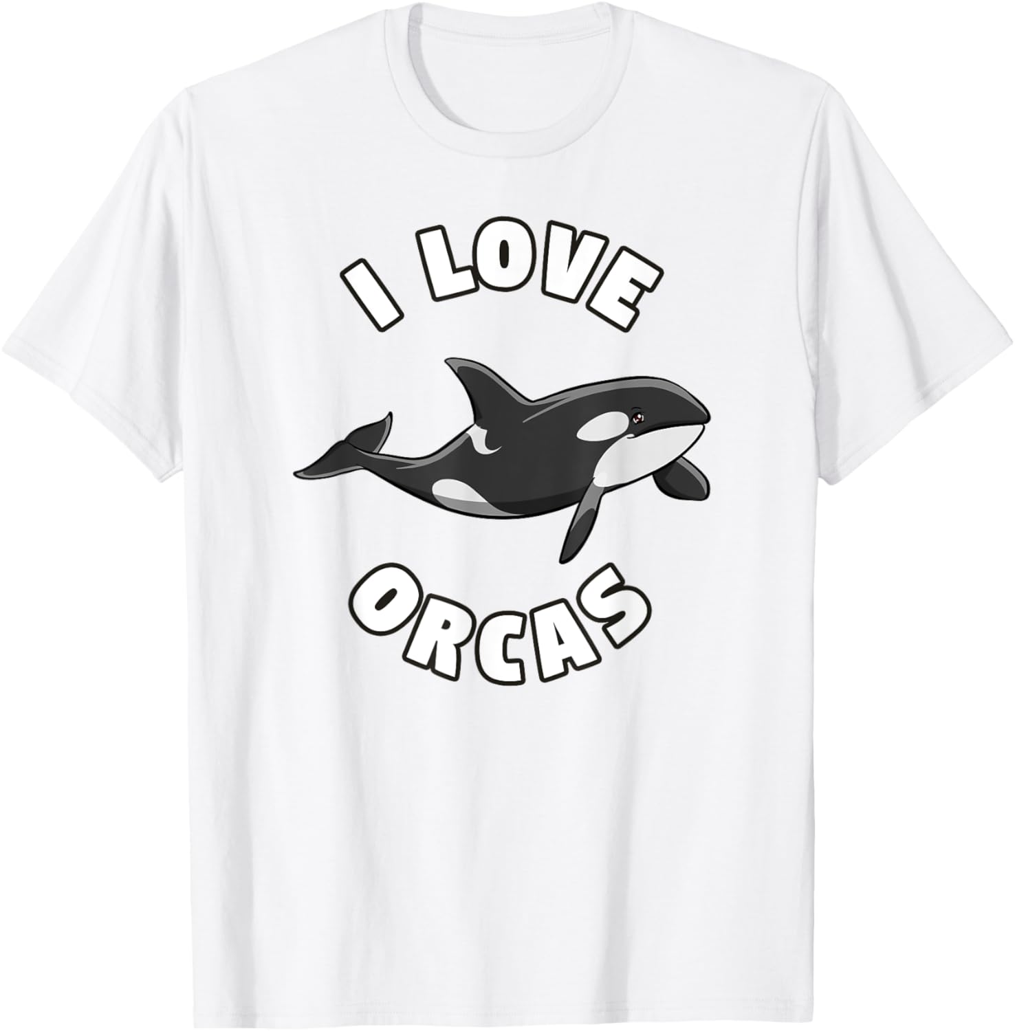I Love Orcas Killer Whale T-Shirt Activist Orca Lover Tee T-Shirt
