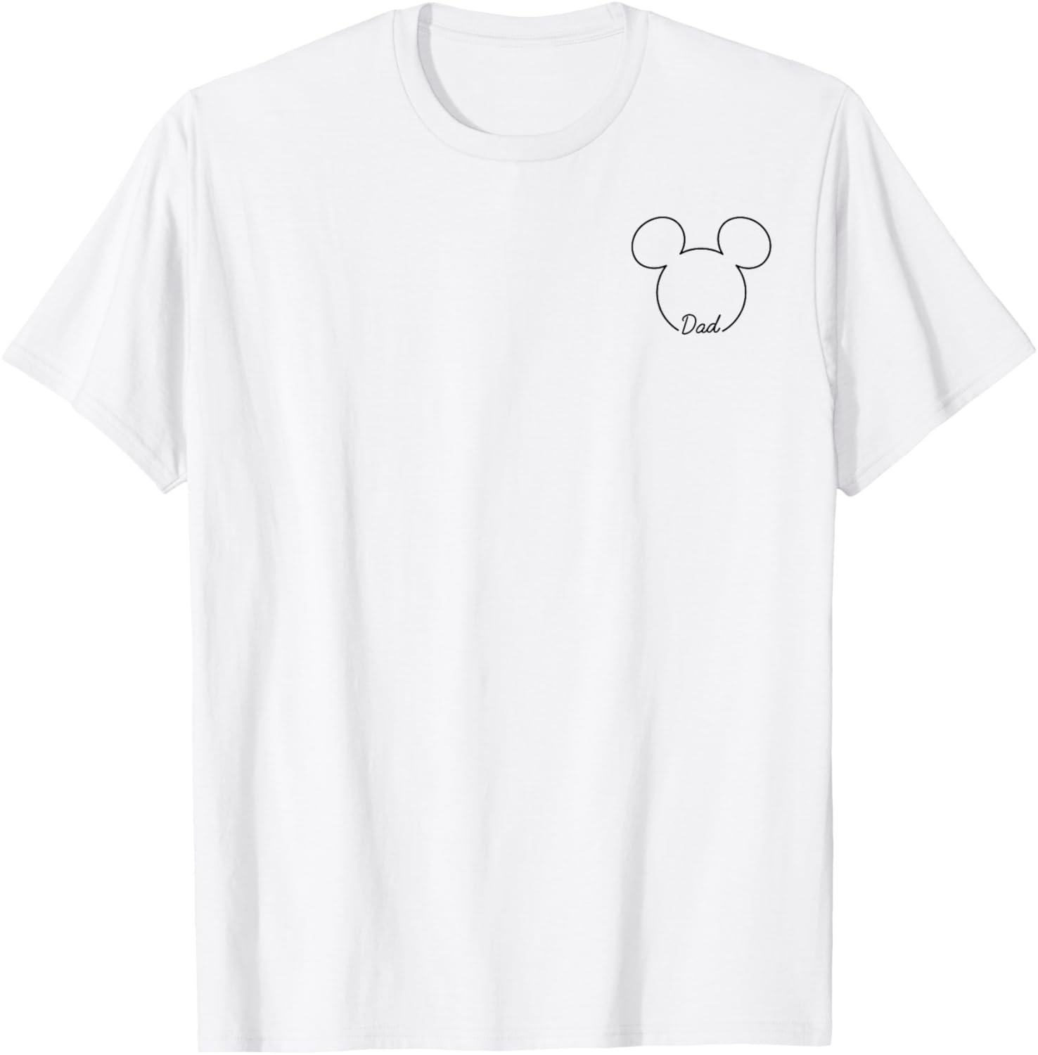 Disney Mickey And Friends Dad Mickey Art Line Pocket Logo