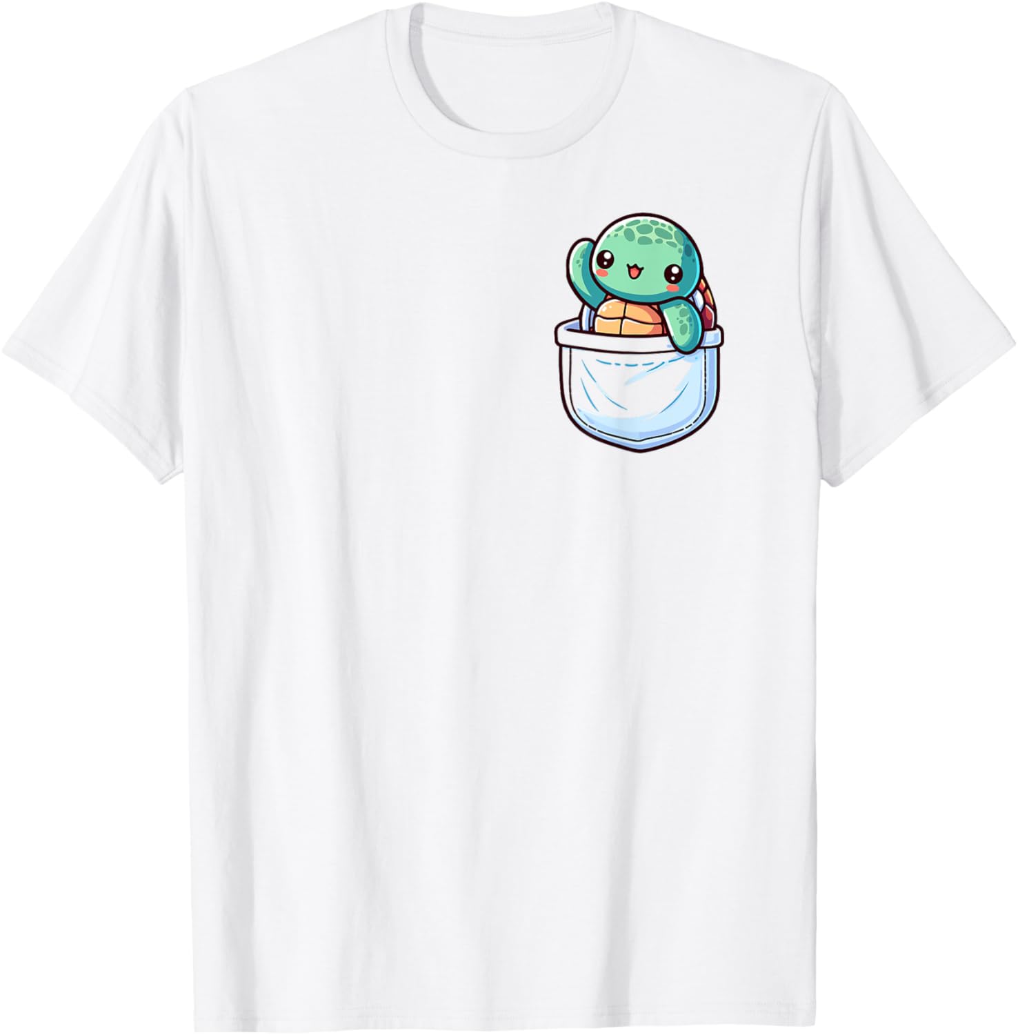 Adorable Cute Chibi Japanese Pocket Kawaii Sea Turtle