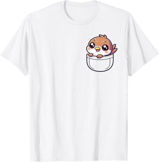 Adorable Cute Chibi Japanese Pocket Kawaii Sparrow