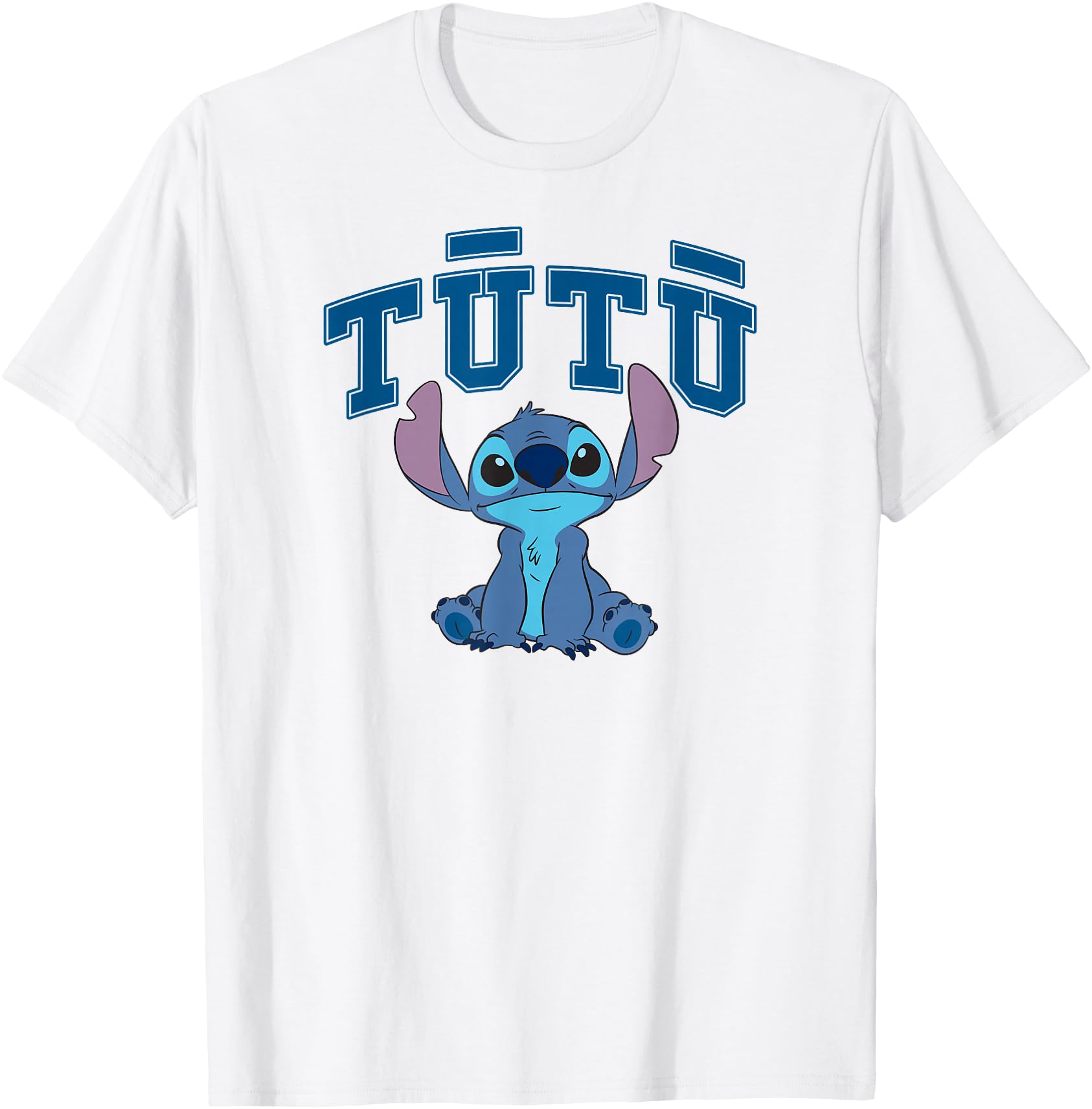 Disney Lilo & Stitch Tutu Cute Stitch Big Chest Text Logo