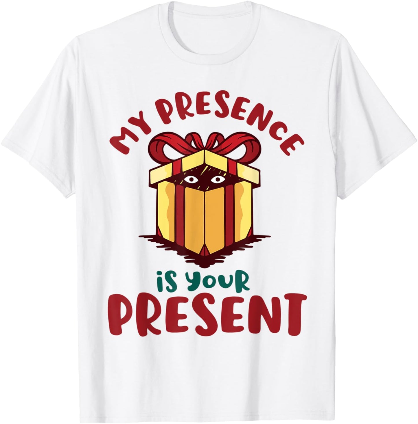 Funny Christmas My Presence Box Xmas Santa Humor