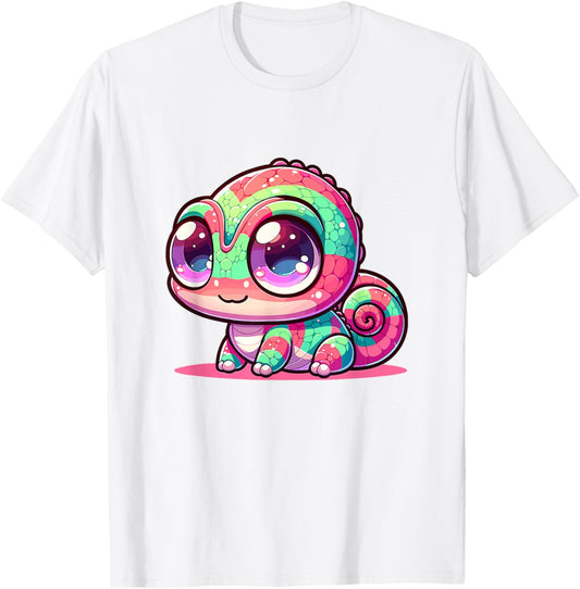 Adorable Cute Japanese Kawaii Chibi Chameleon