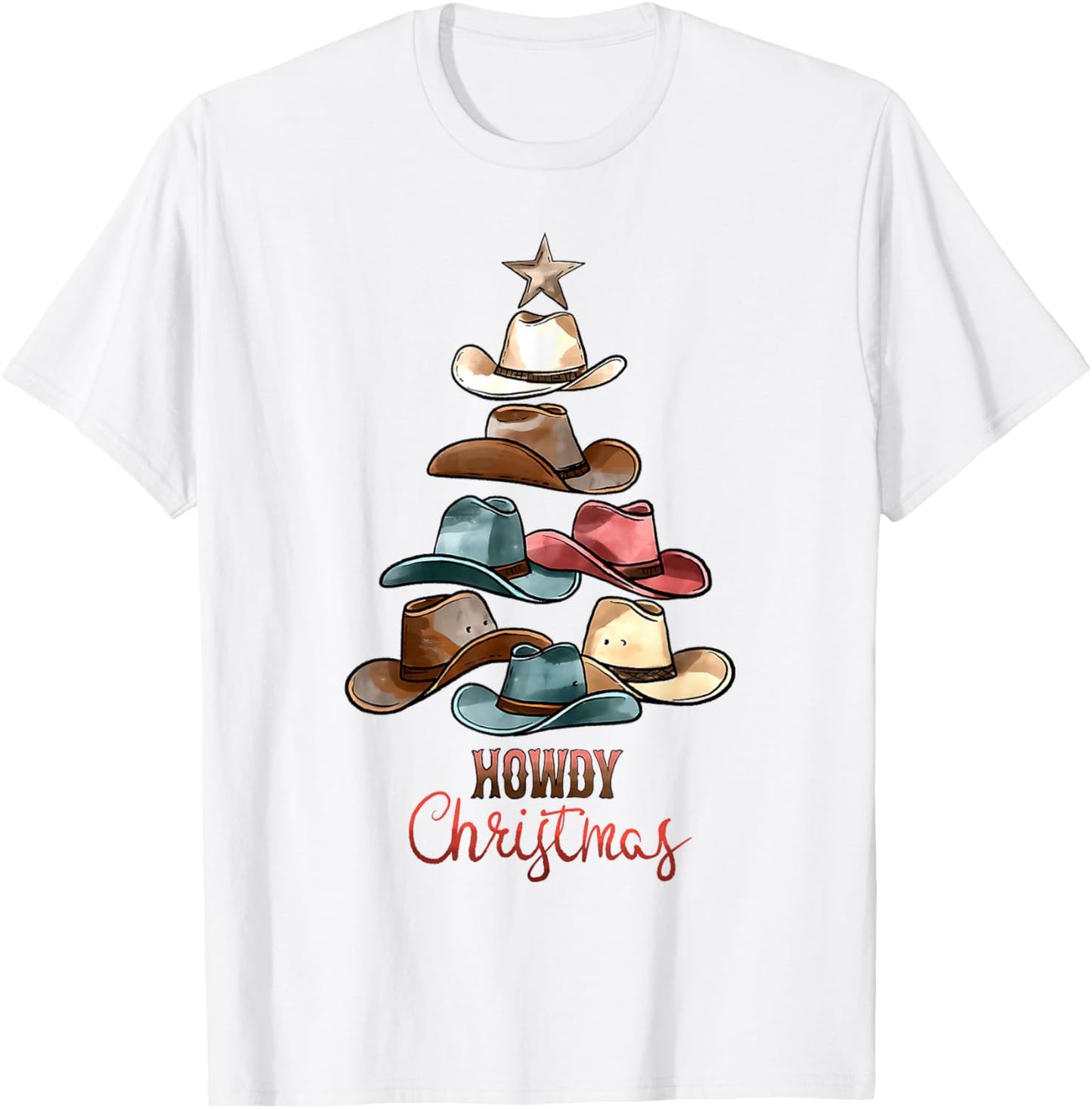 Howdy Christmas Cowboy Hat Western Country Xmas Hat Tree