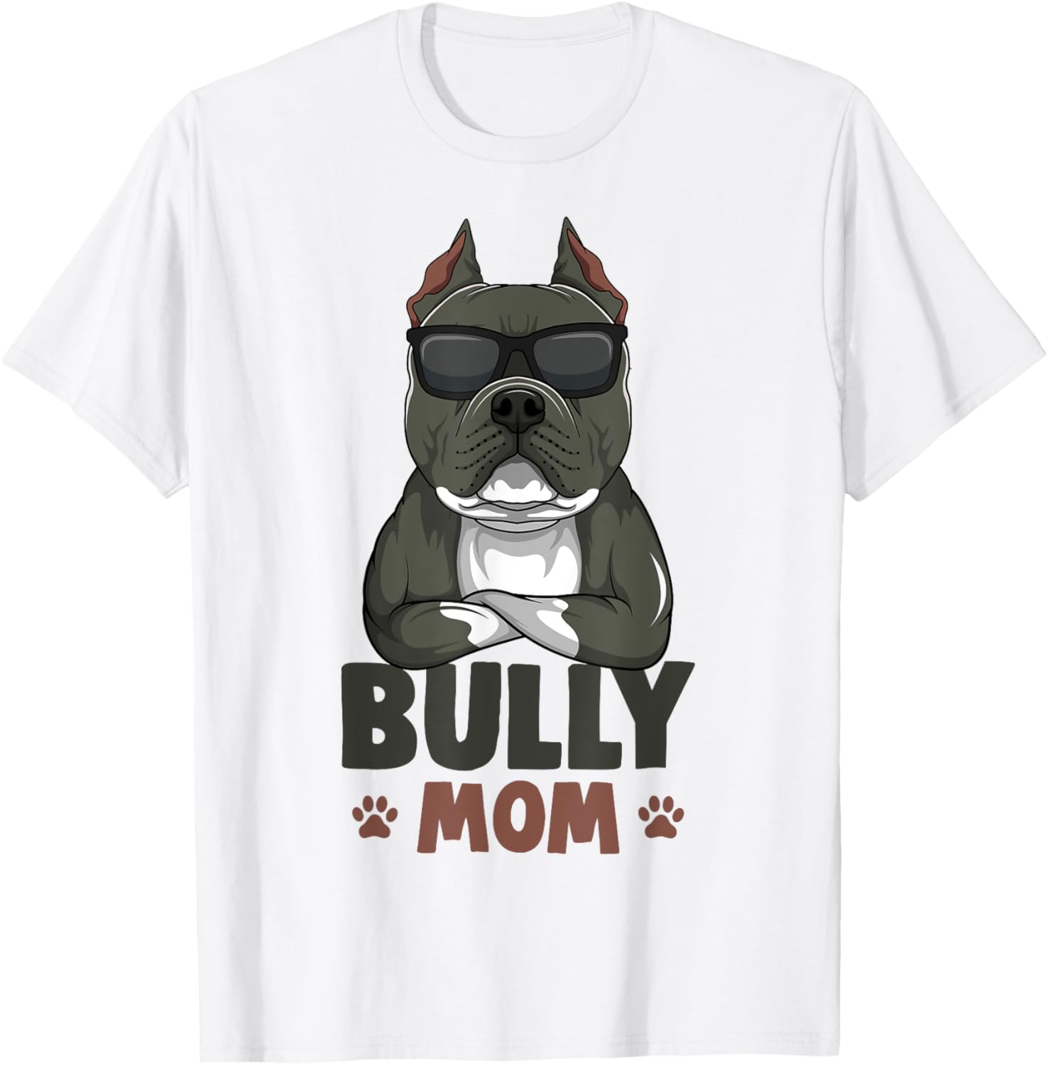 American Bully Dog Mom Women T-Shirt
