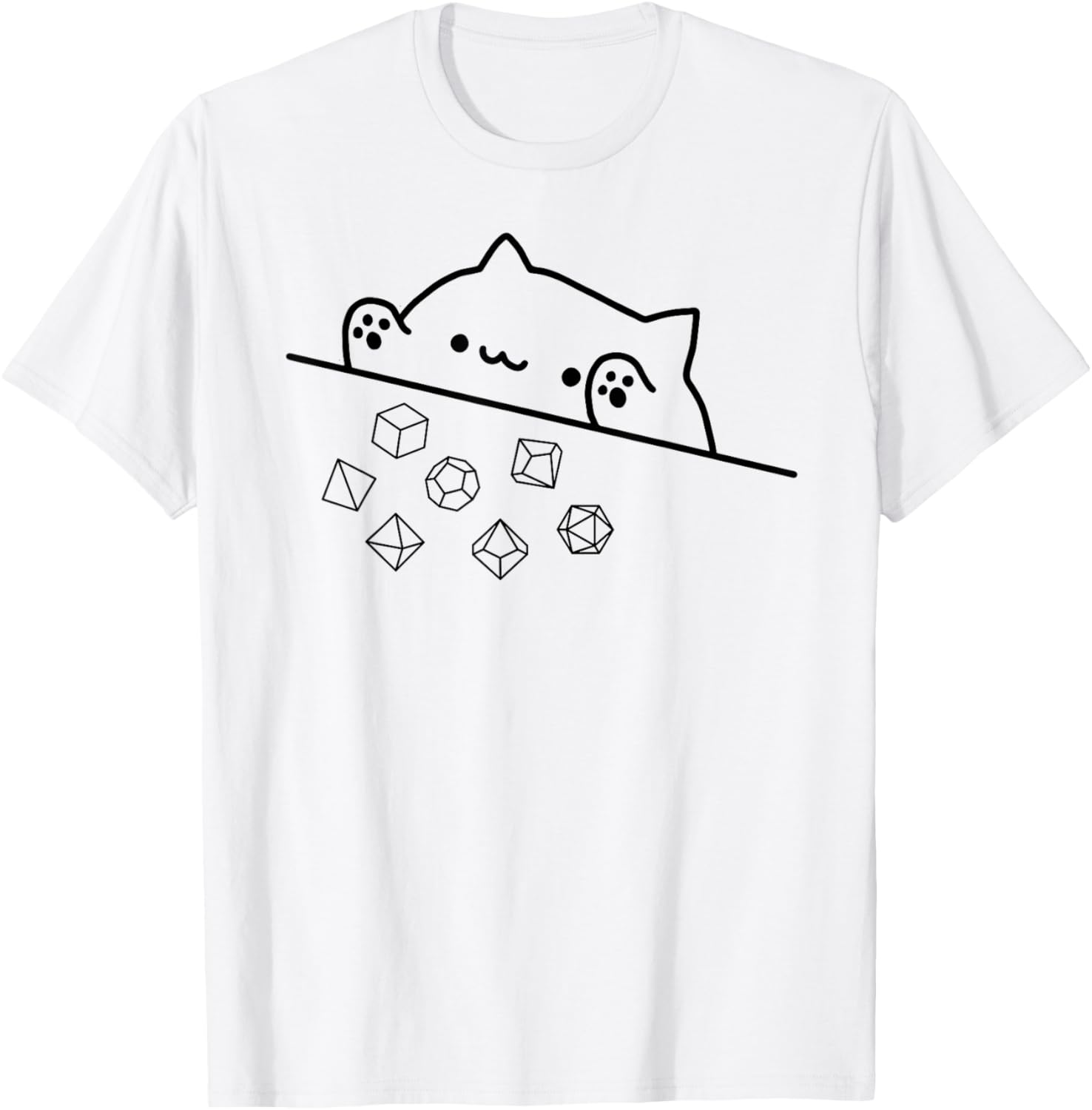 Cat Throwing Rainbow Dice Tabletop RPG