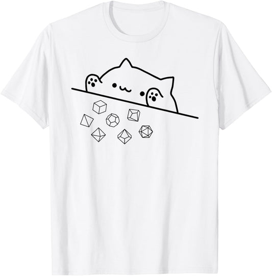 Cat Throwing Rainbow Dice Tabletop RPG