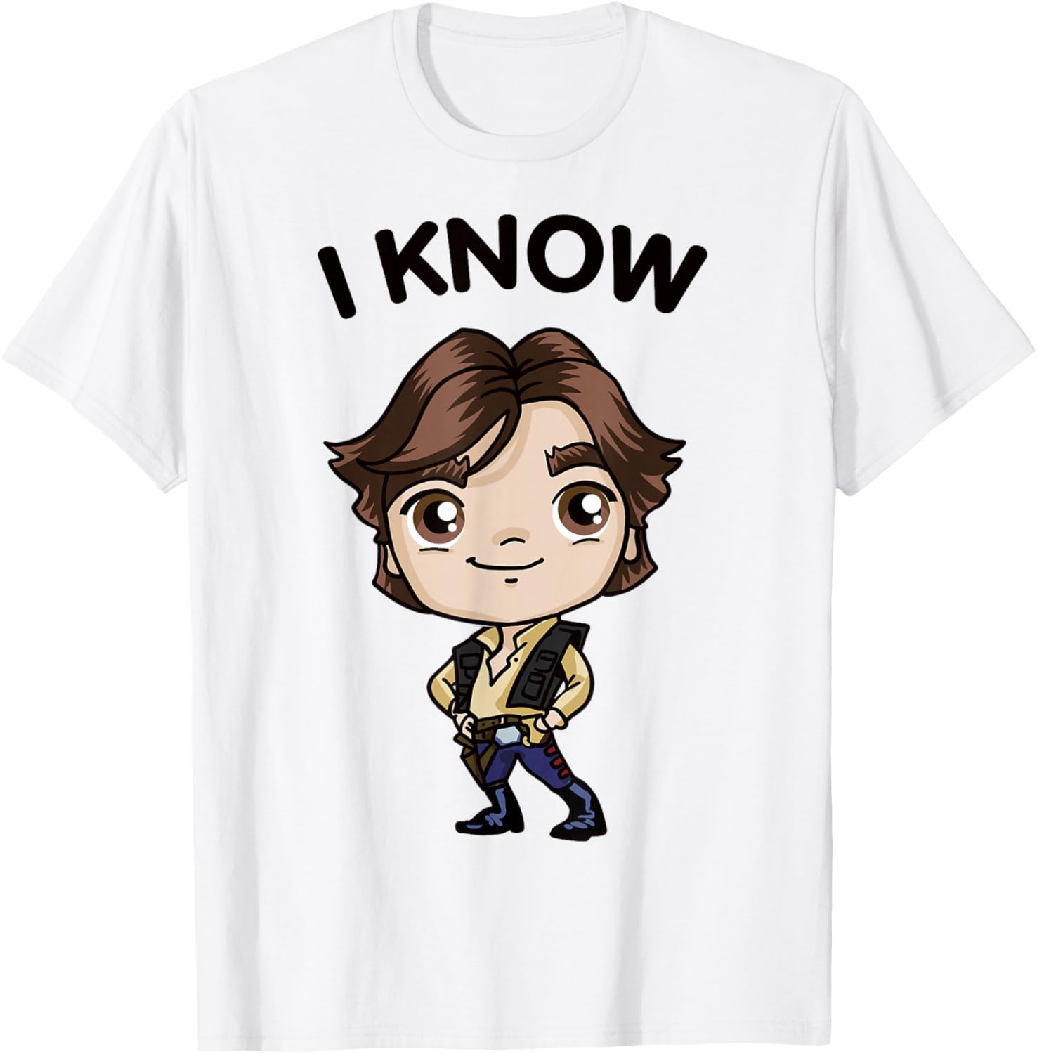 Star Wars Han Solo Chibi Cartoon Graphic T-Shirt Z1