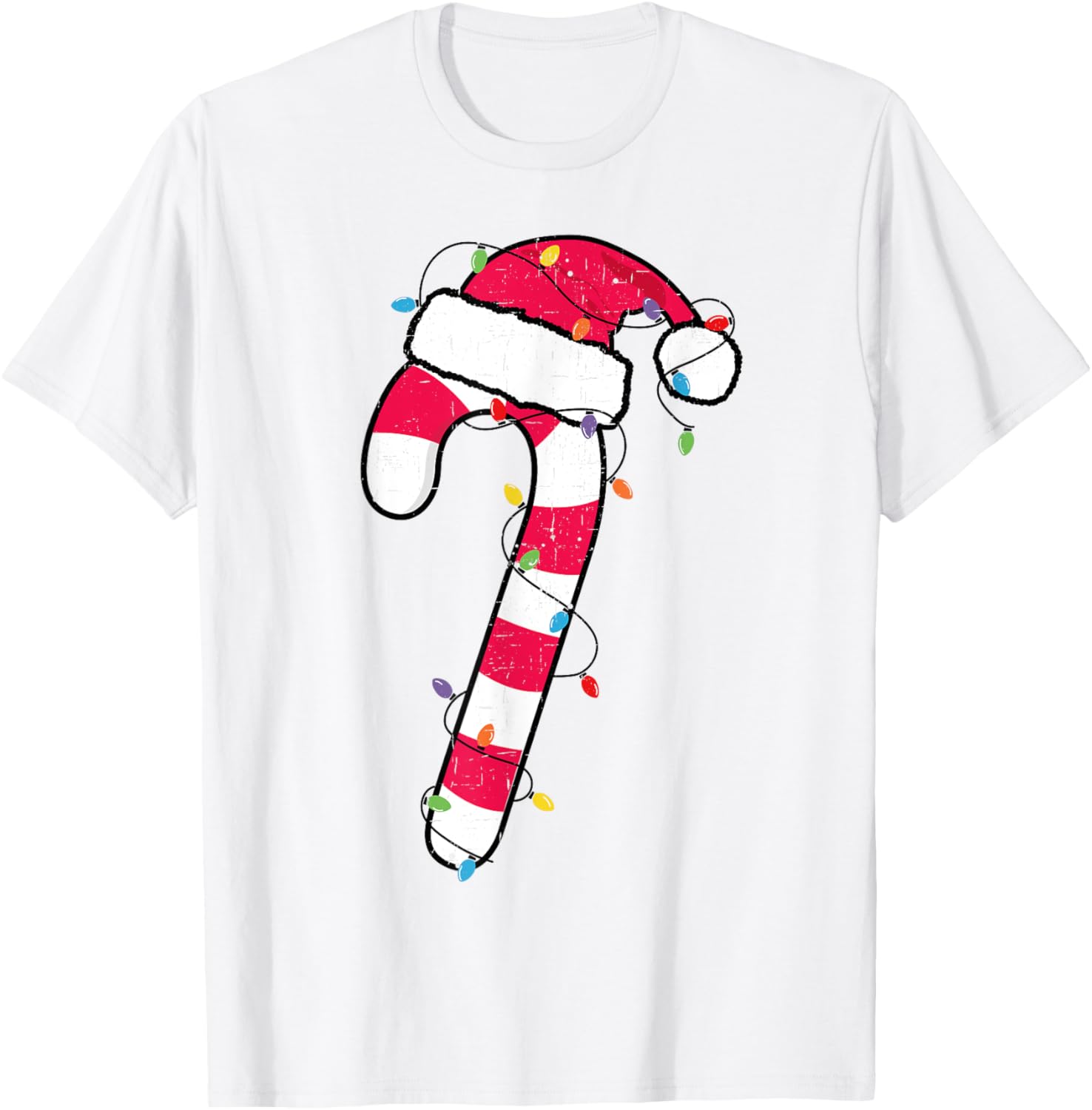 Christmas Candy Cane Santa Xmas Kids Toddler Youth Women Men