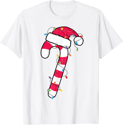 Christmas Candy Cane Santa Xmas Kids Toddler Youth Women Men