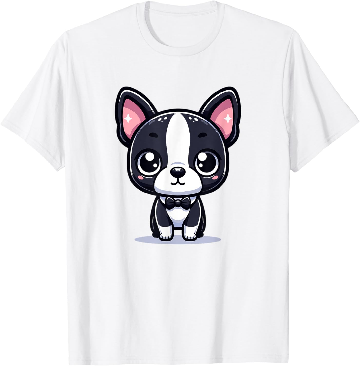 Adorable Cute Japanese Kawaii Chibi Boston Terrier