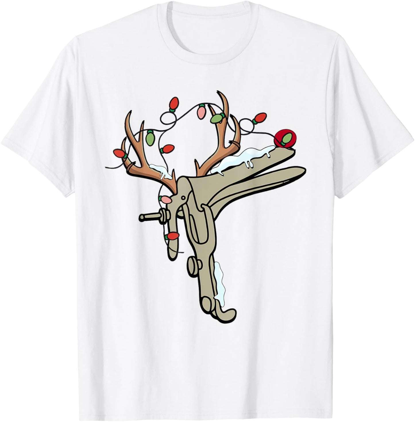 Reindeer Christmas Light Speculum Funny OBGYN Nurse Holiday