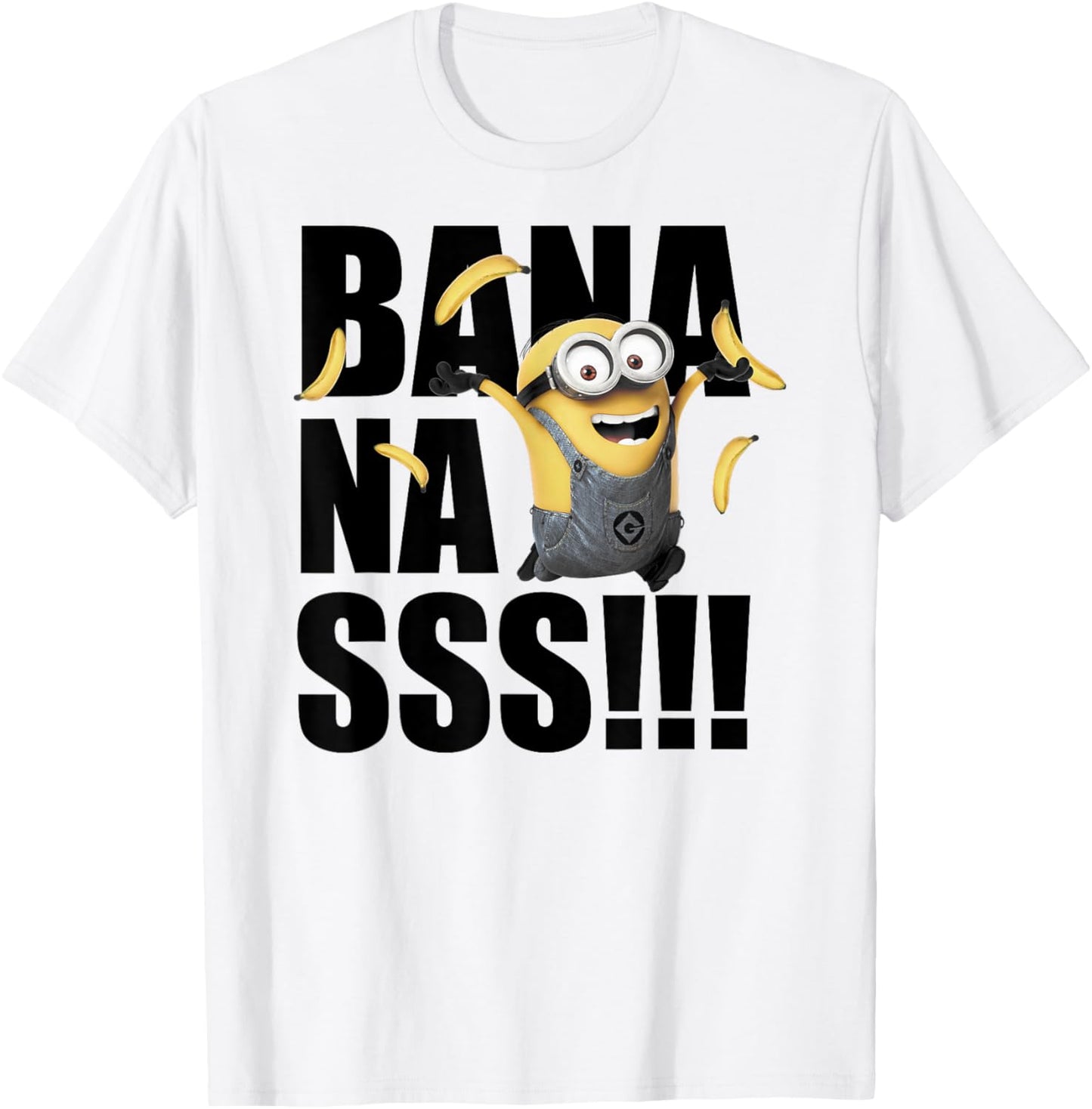 Despicable Me Minions Dave Goes Bananas Graphic T-Shirt