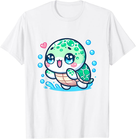 Adorable Cute Japanese Kawaii Chibi Sea Turtle