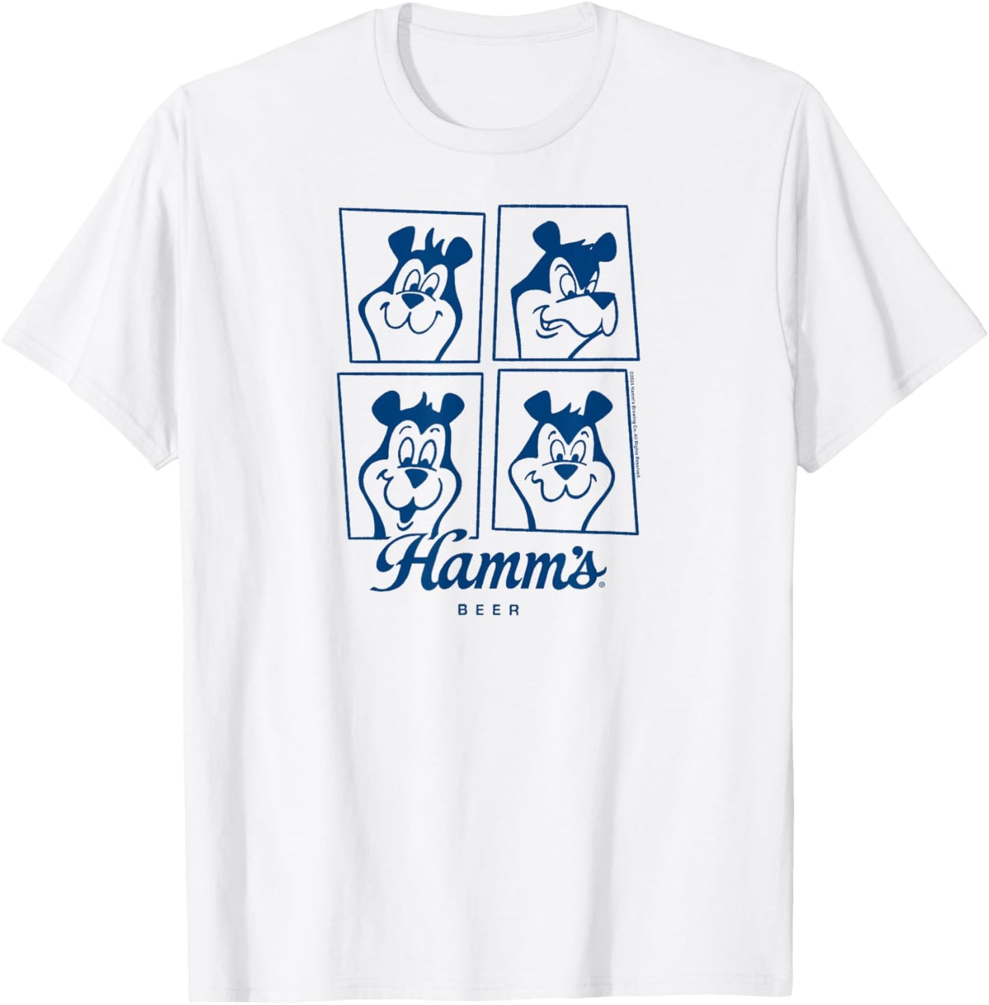 Hamm's - Beer Bear Cartoon Mascot Sascha Face Grid