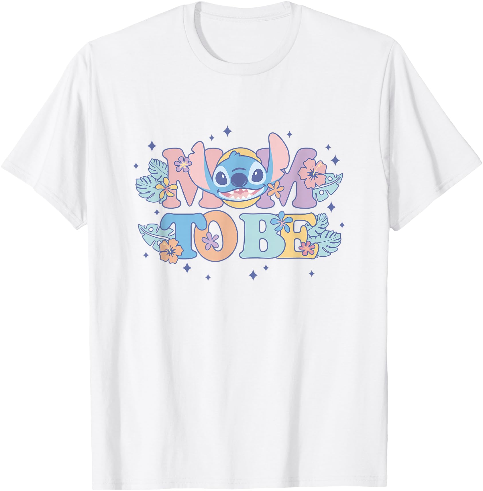 Disney Lilo & Stitch Mom To Be Cute Stitch Colorful Floral
