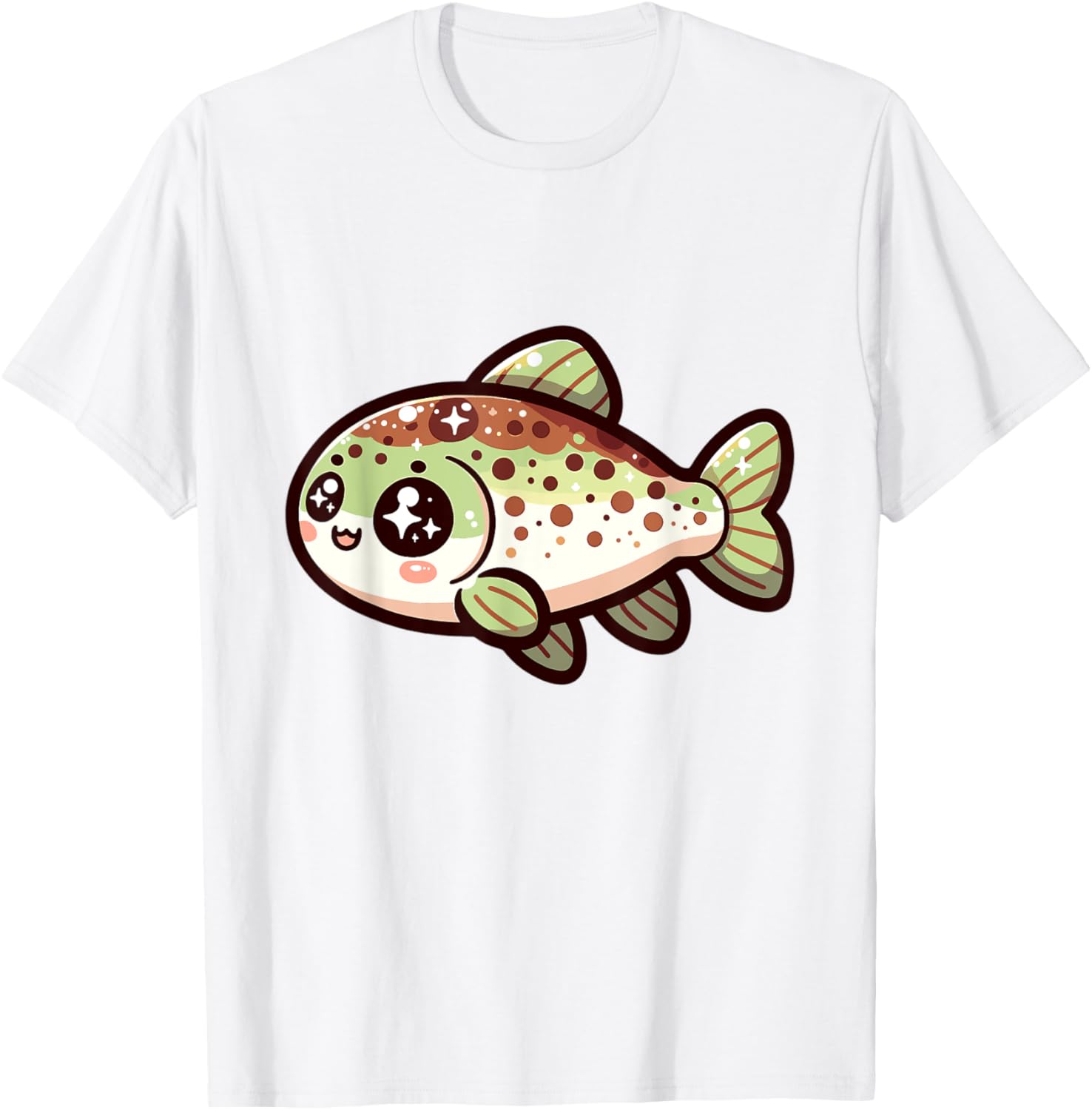 Adorable Cute Japanese Kawaii Chibi Trout