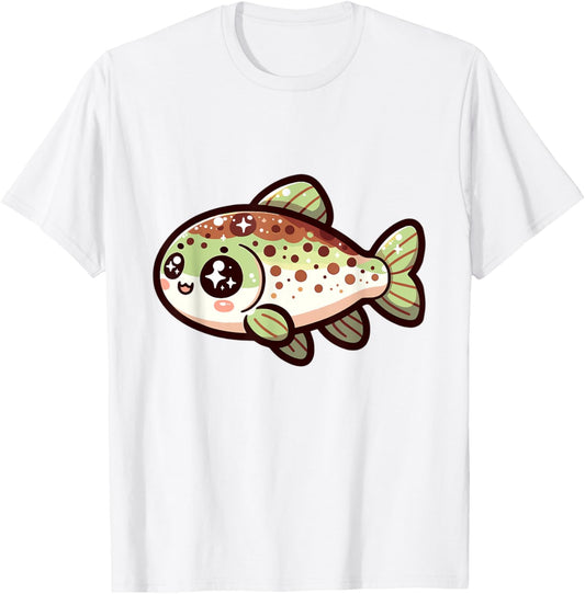 Adorable Cute Japanese Kawaii Chibi Trout