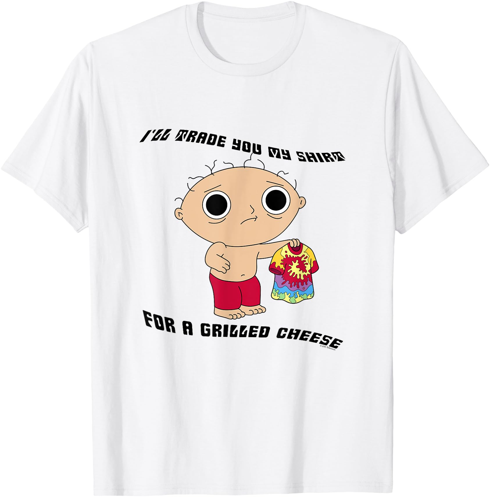 Family Guy Stewie Trade for a Grilled Cheese Funny Cartoon