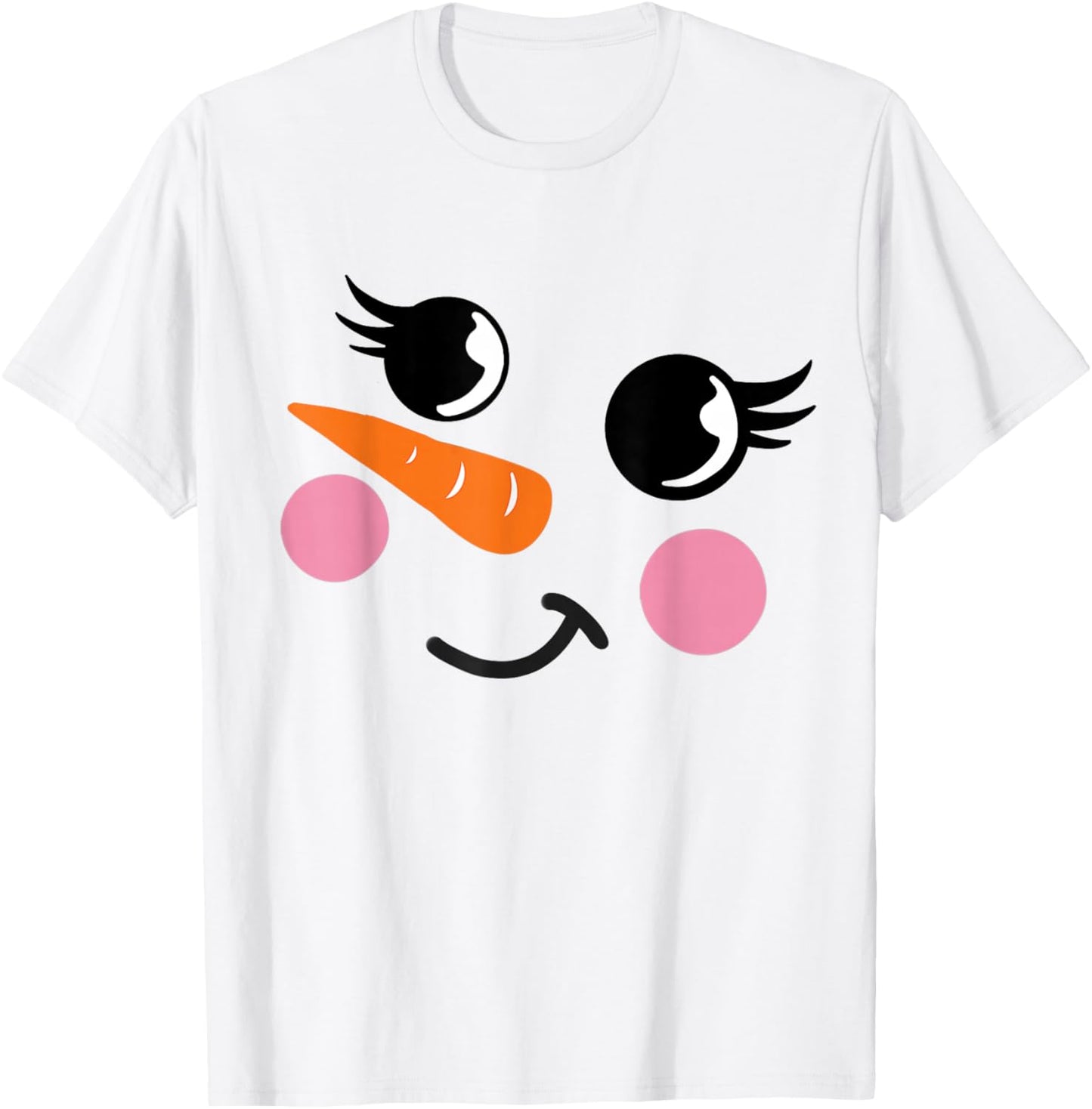 Eyelashes Christmas Outfit Snowman Face Costume Girl Kid