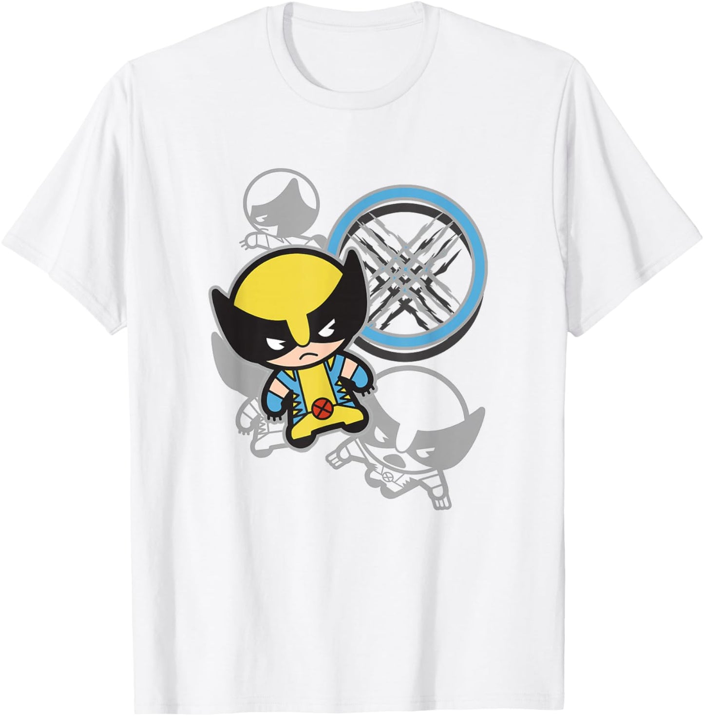 Marvel Kawaii Chibi Wolverine Claws X Logo