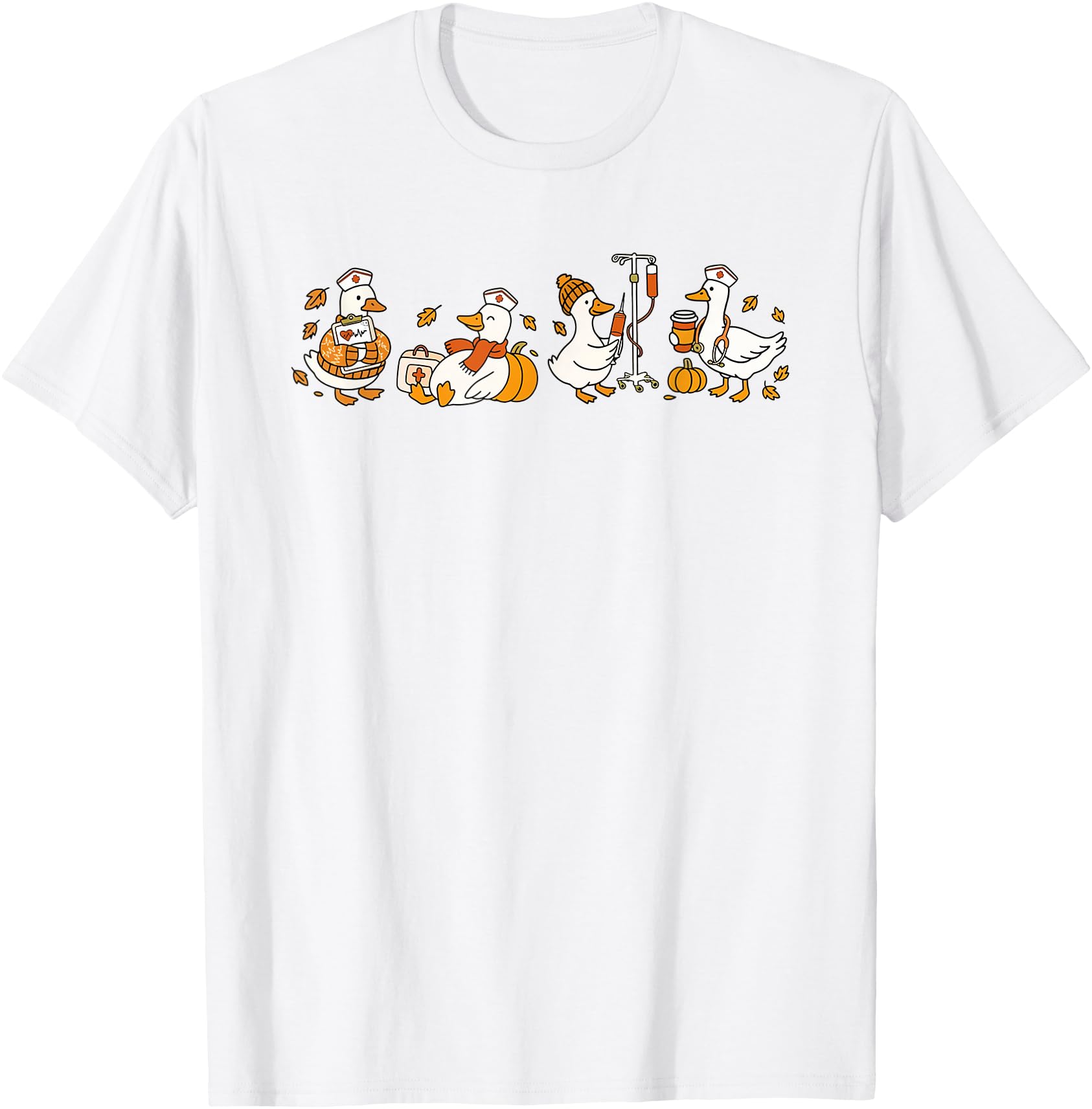 Women Fall Registered Silly Goose Nurse Autumn Thanksgiving