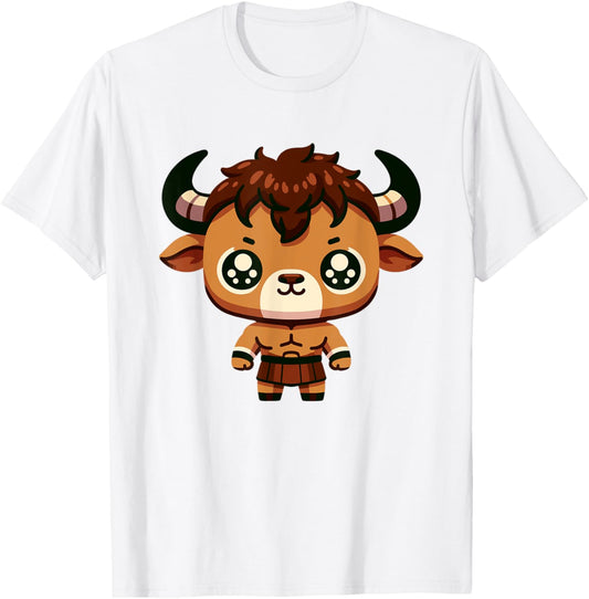 Adorable Cute Japanese Kawaii Chibi Minotaur