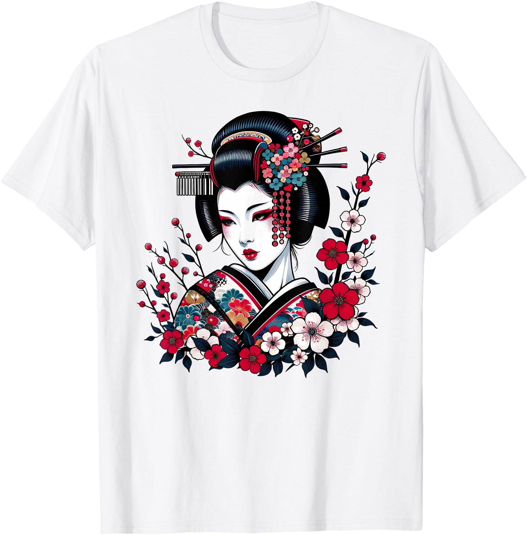 Geisha Beauty Blossom Art Traditional Japanese Culture