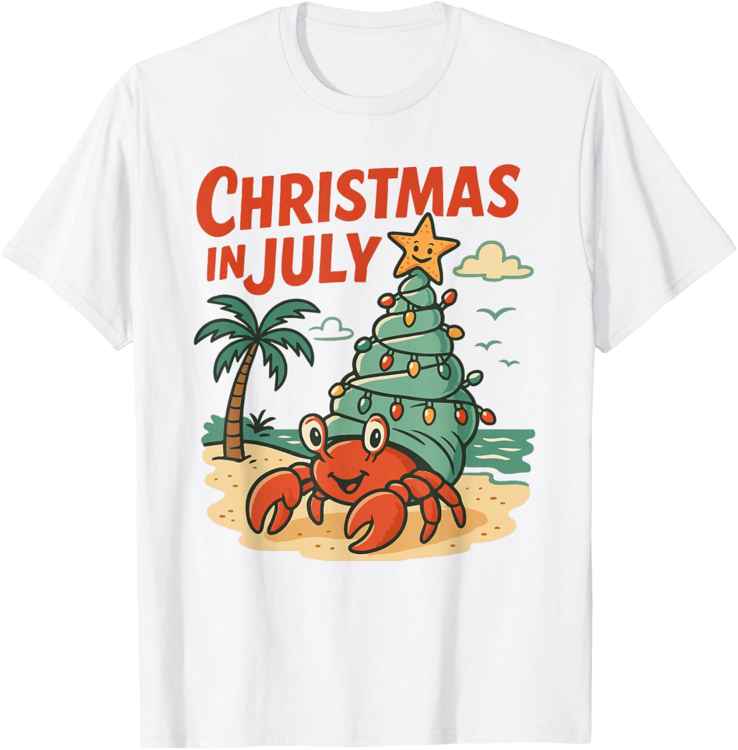 Christmas In July Women Men Kids Hermit Crab Summer Xmas