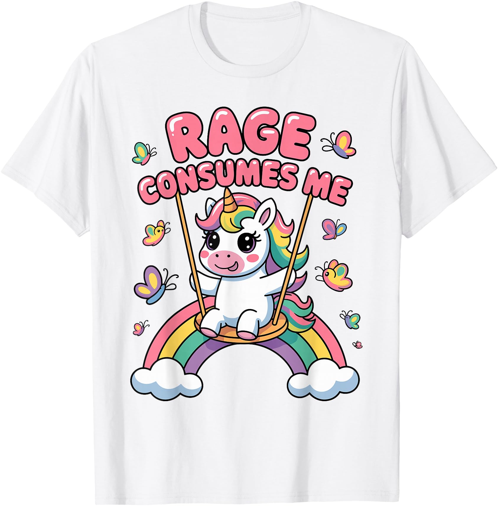 Rage Consumes Me, Funny Sarcastic Unicorn Girls