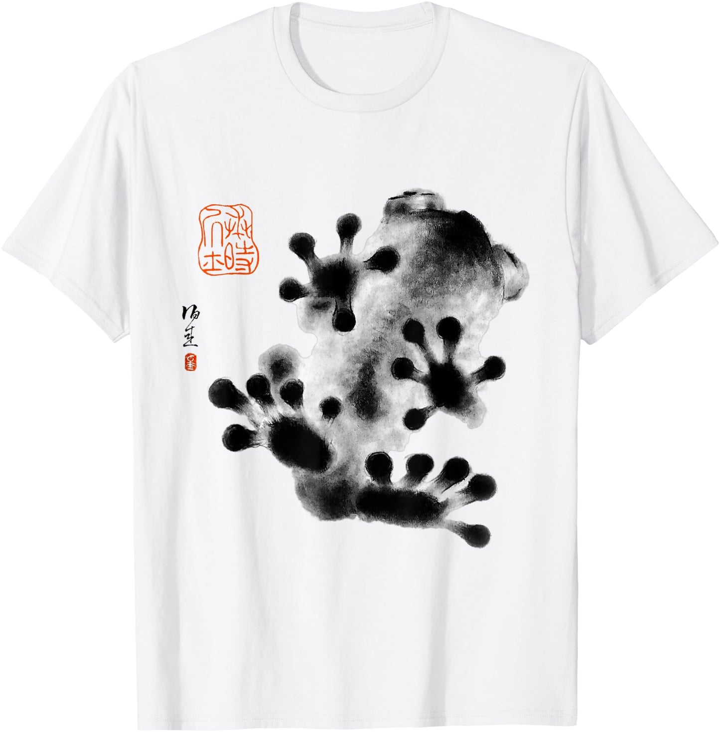 Grumpy Frog Japanese Art Graphic Tees Aesthetic Streetwear