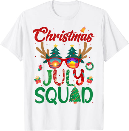 Christmas In July Squad Funny Summer Xmas Men Women Kids