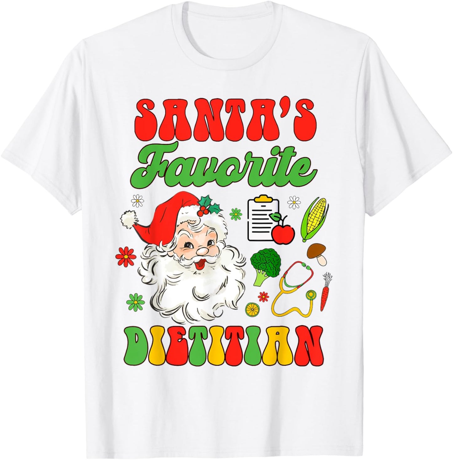 Christmas Registered Dietitian Santa's Favorite Dietitian