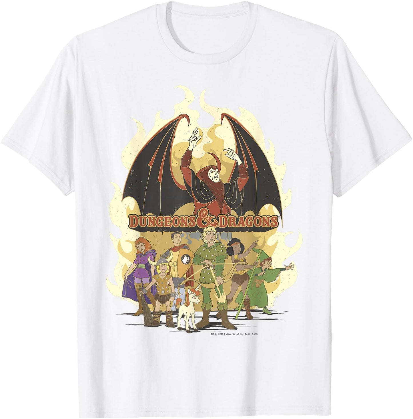 Dungeons & Dragons Group Shot Flame Portrait