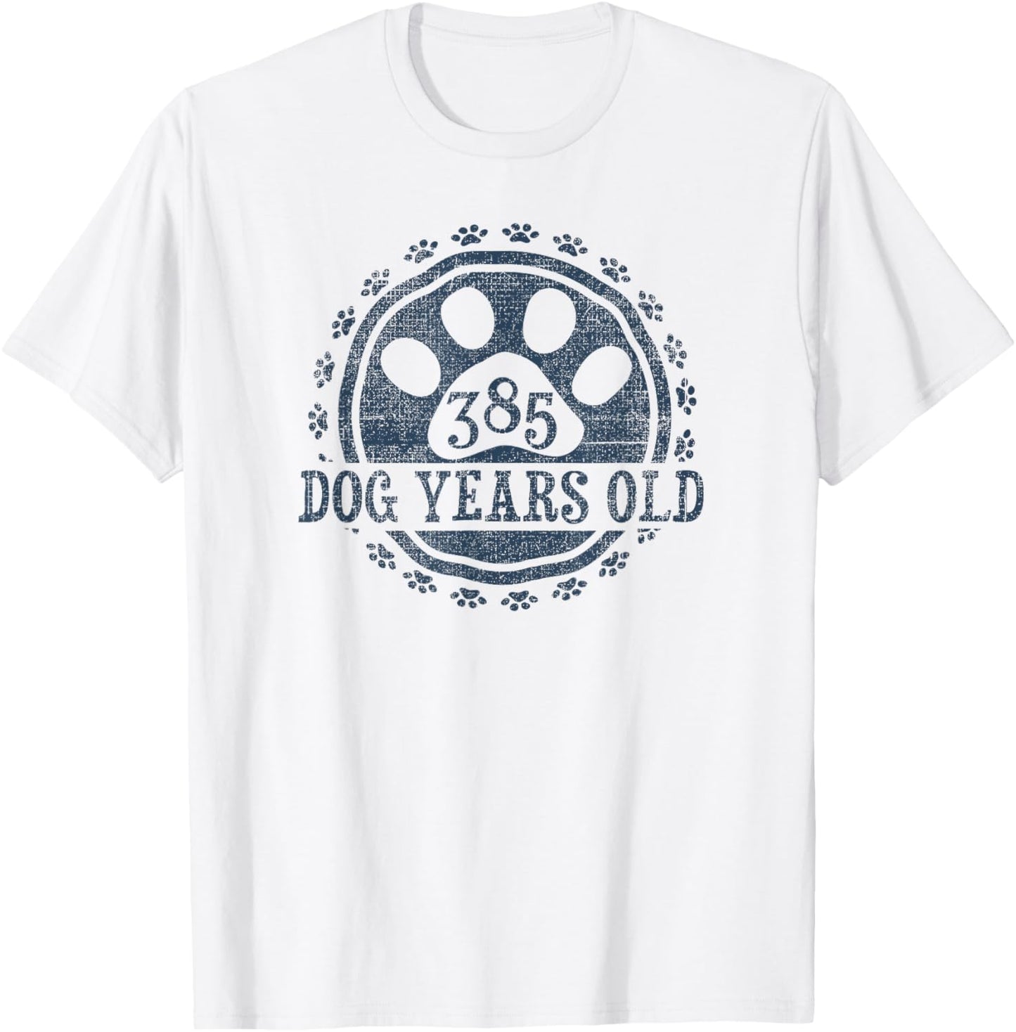 385 Dog Years Old, 55 in Human 55th Birthday Give Idea T-Shirt