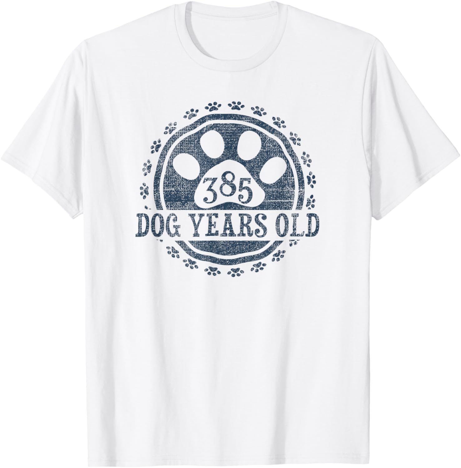 385 Dog Years Old, 55 in Human 55th Birthday Give Idea T-Shirt