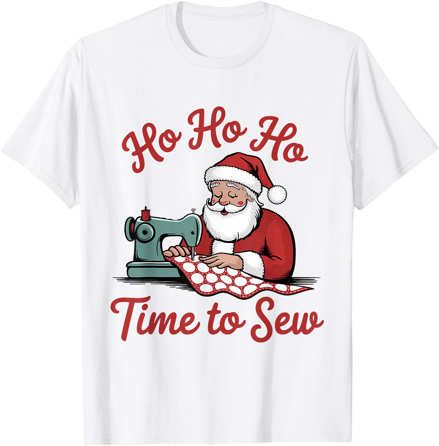 Quilting Christmas Sewing Machine Santa Xmas Holiday