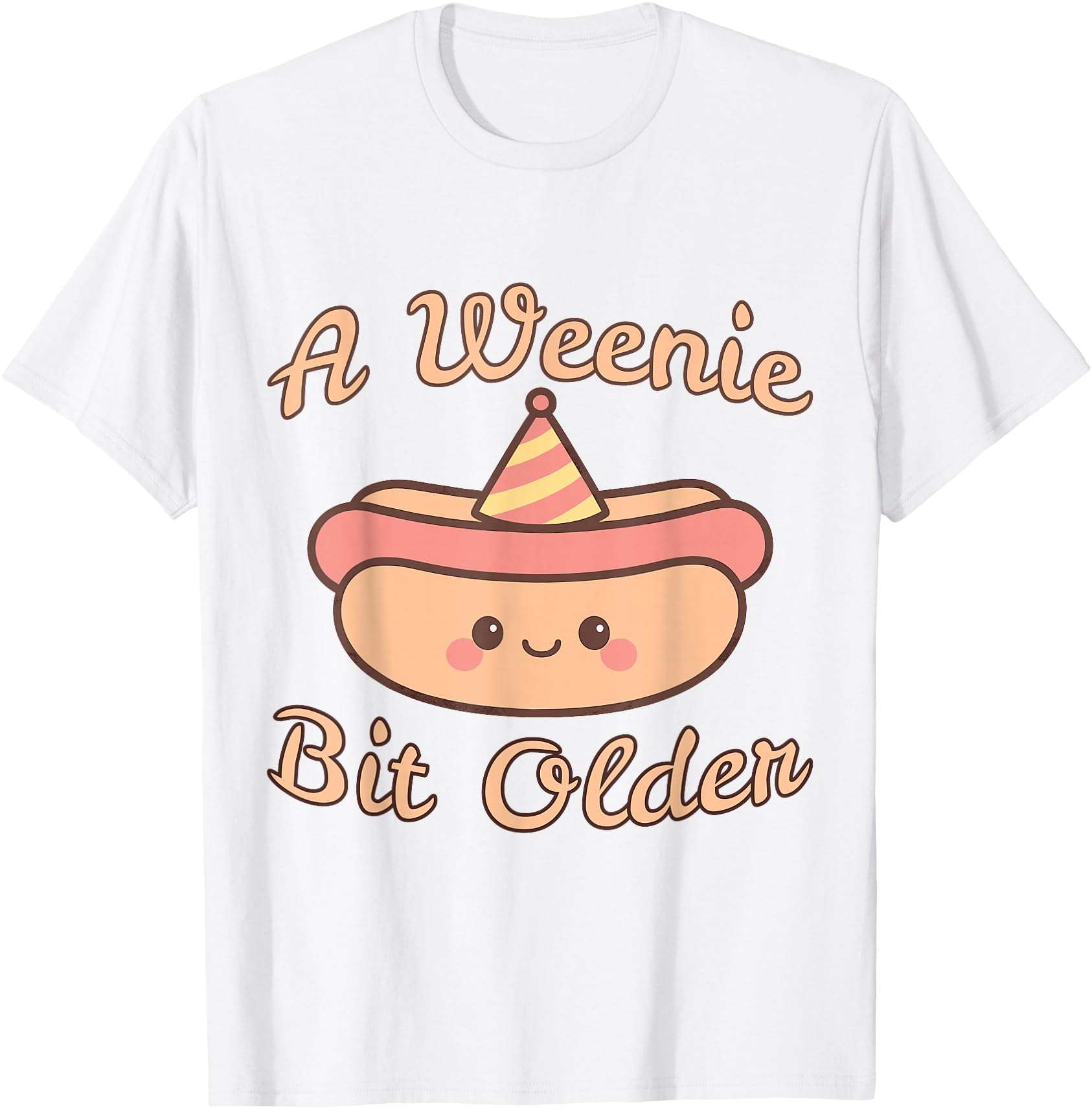 A Weenie Bit Older a Cute and Funny hot Dog Birthday