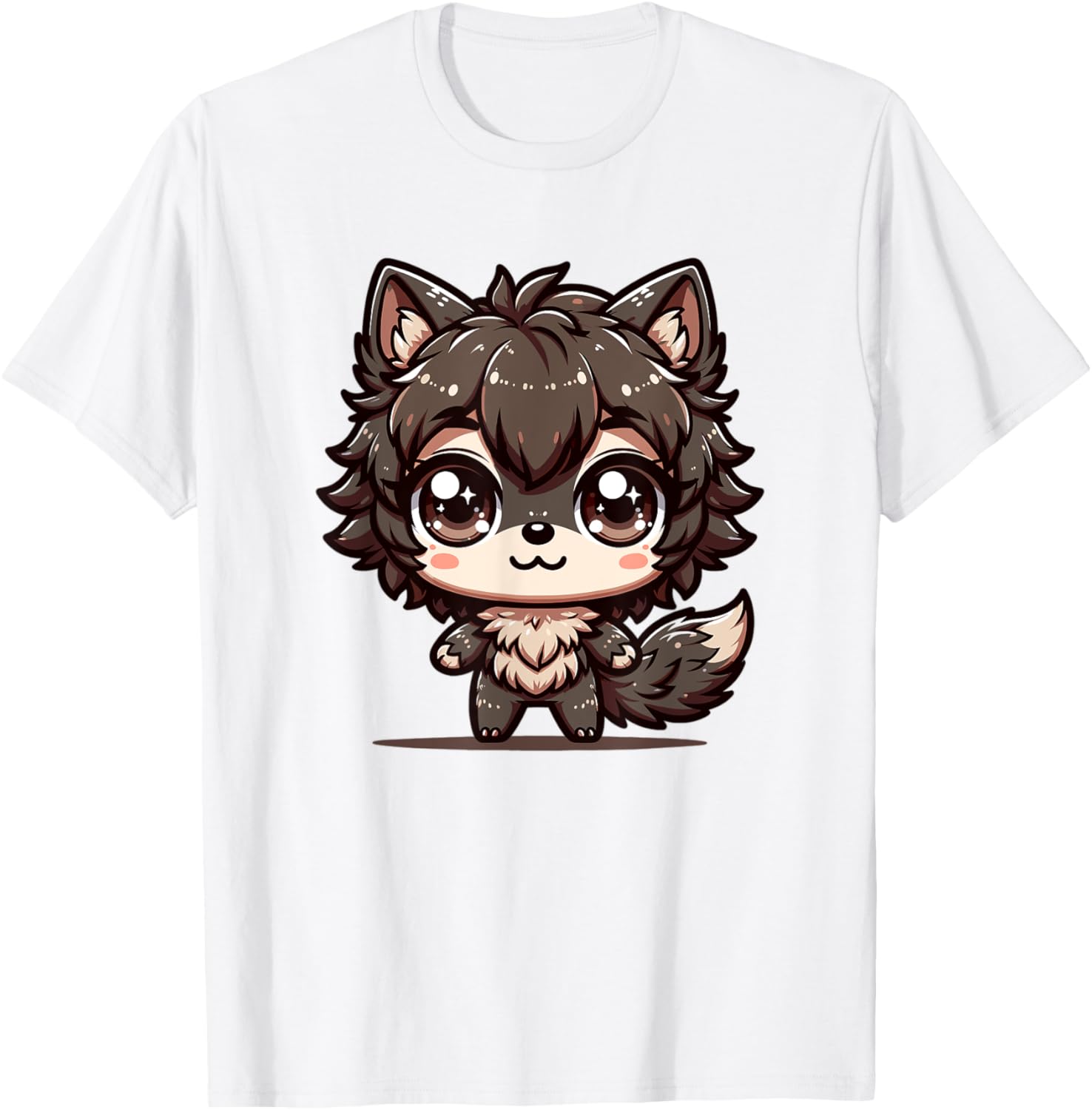 Adorable Cute Japanese Kawaii Chibi Werewolf