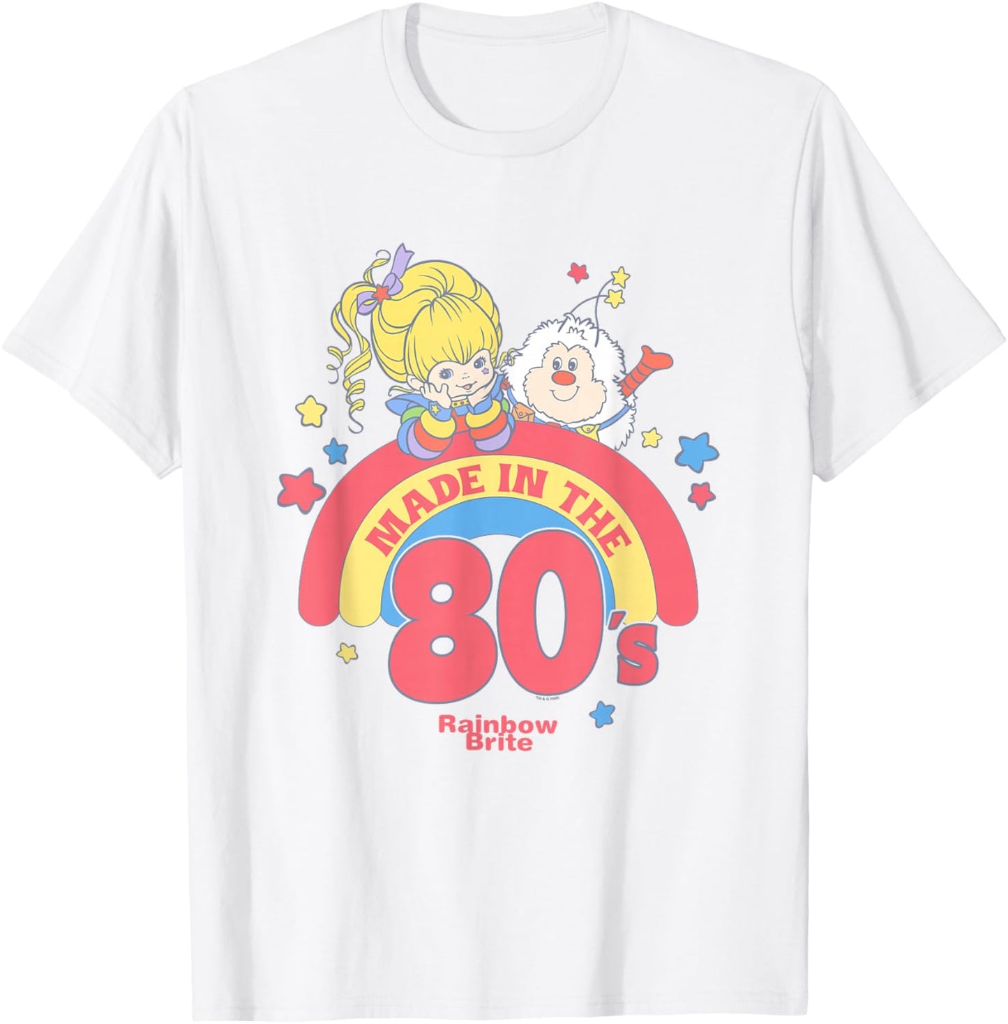 Rainbow Brite Me In The 80's Pastel Colors Retro Chest Logo