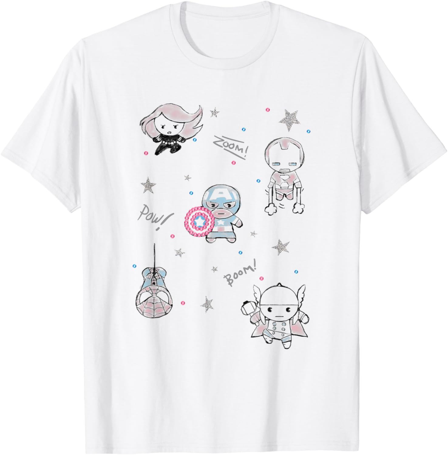 Marvel Kawaii Zoom! Pow! Boom! Chibi Avengers Doodles