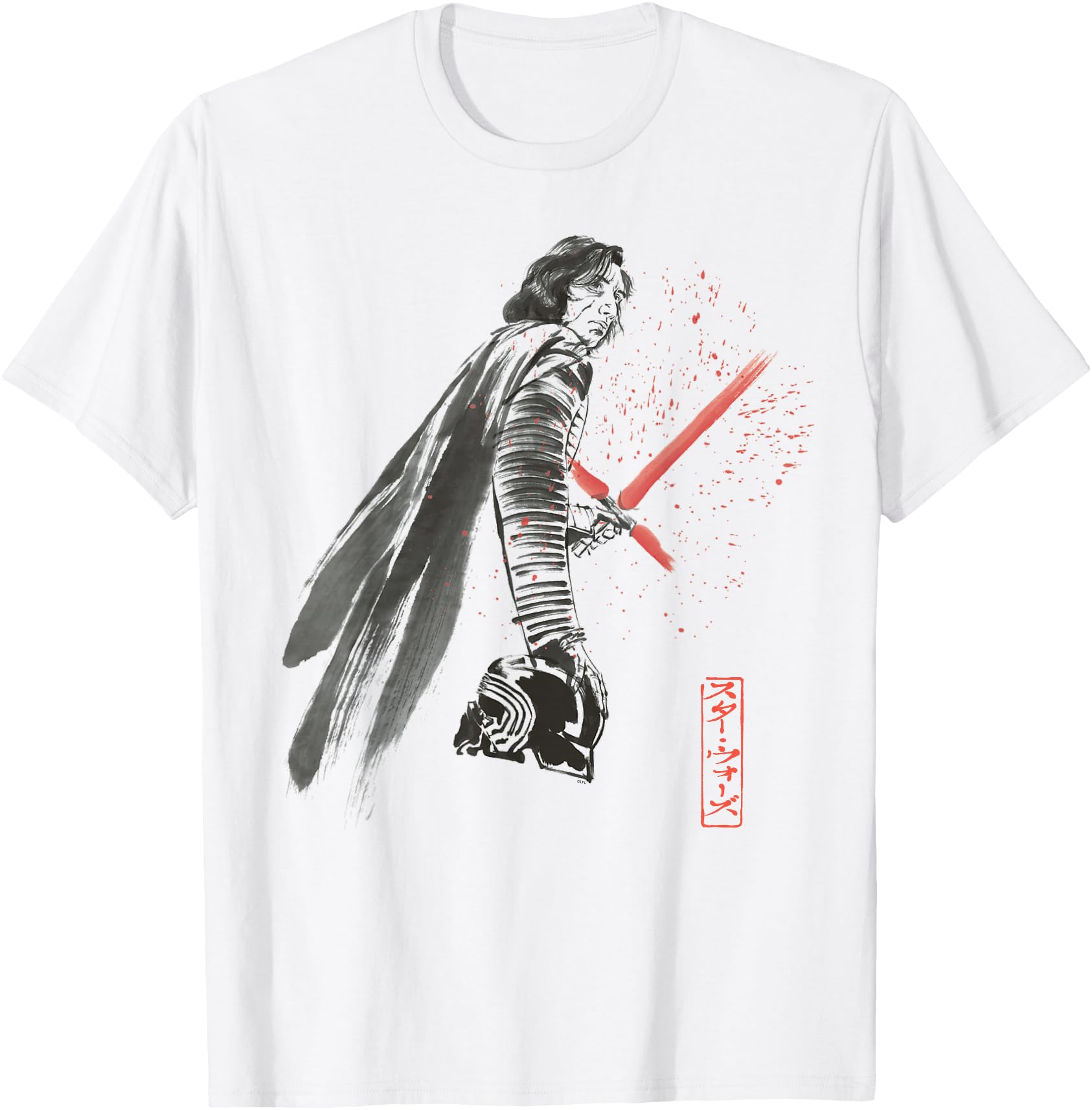 Star Wars Kylo Ren Japan Sumi-e Ink Wash Painting Style